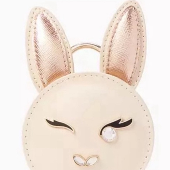 Kate Spade Bun Bun Rare 3D coin purse key fob NWT limited edition novelty - Picture 9 of 9